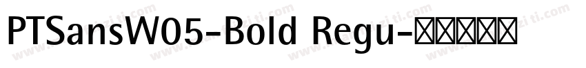 PTSansW05-Bold Regu字体转换